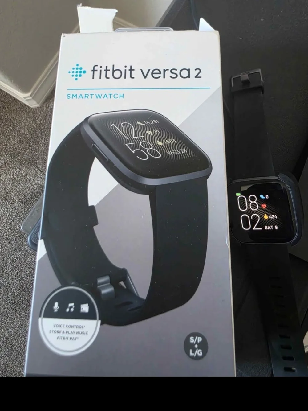 fitbit Versa 2 Smartwatch - Black